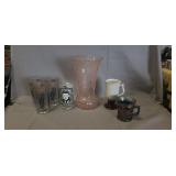 Tray Of Assorted Vintage Glassware Including A