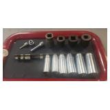 Tray Of Snap-On Sockets (Standard, 1/4", 3/8" &