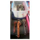 (5) Assorted Pipe Wrenches