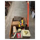 Large Box Lot Full Of Vintage Tins, Cigar Boxes