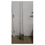 (3) Fishing Rods & (1) Reel