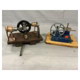 Pair Of Small Scale Engine Models
