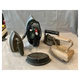 (4) Sad Irons, GE Electric Iron