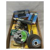 Lot With Stud Finder, Cut Off Wheels, Asst. Tools