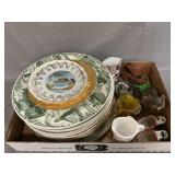 Collector Plates, Souvenirs, Milk Glass