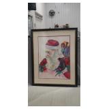 (1) Framed Original Painting By Barbara Clemens