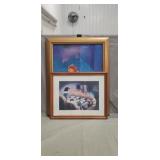 (2) Framed Disney Prints & (1) Poster