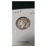(1) 1944-P Silver Mercury Dime