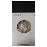 (1) 1943-P Silver Mercury Dime