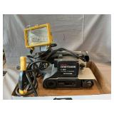 Craftsman 3-In-1 Belt Sander, Clamp-On Worklight