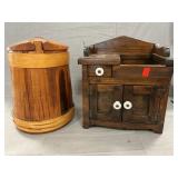 Handmade Firkin & Miniature Dry Sink