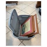 Tote With Framed Vintage Advertisements