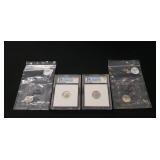 (4) Silver Dimes (1958, 1959, 1962 & 1964)