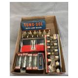Lot Of Spark Plugs, Auto Light Bulbs