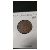 (1) 1900 Indian Head One Cent Coin