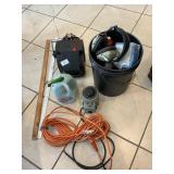 Lot With Hoist, Extension Cord, Headphones