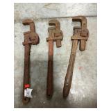 (3) Pipe Wrenches