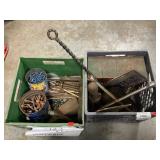 2 Crates With Asst. Tools, Organizer, Nails &