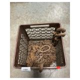 Milk Crate With Tow Chains