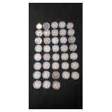 (38) Assorted Silver Mercury Dimes
