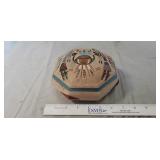 Native American Navajo Sand Painted Trinket Box