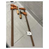 Pair Of Jorgensen Steel Bar Clamps