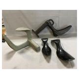 Cast Iron Cobbler Shoe Forms