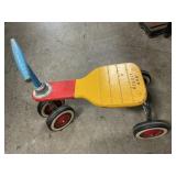 Vintage Kiddie Kar Wooden Ride On Toy