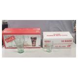 (2) Sets Of Coca-Cola Glasses