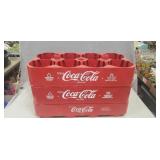 (3) Plastic Coca-Cola Bottle Carriers