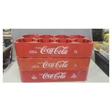 (3) Plastic Coca-Cola Bottle Carriers