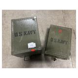 Pair Of U.S. Navy Portable Field Offices/Lap Desk