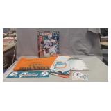 Tray Of Assorted NFL Football Memorabilia (Miami