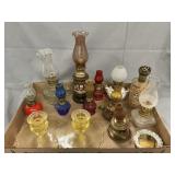 Yellow Depression Candleholders, Asst. Oil Lamps