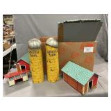 Box With Parts Of Marx Tin Sunnyfield Farms Set