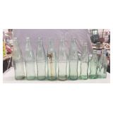 (19) Vintage Coca-Cola Glass Bottles
