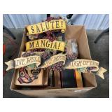 Box Lot With Hme Decor, Cigar Boxes