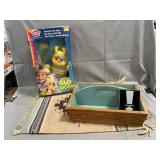 Hasbro Musical Glo Worm, Wooden Caddy