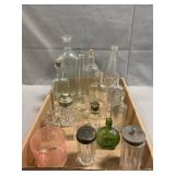 Lot Of Vintage Bottles & Asst. Glassware