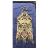 (1) Antique Art Deco Enamel Mesh Purse