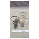 (1) Antique "RED COMET" Glass Fire Grenade