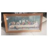 Framed Picture Of "The Last Supper" (35"ï¿½18")