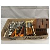 Knife Block, Cutlery, Flatware