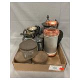 Lot With Silverplate, JellyJars, Cookie Press