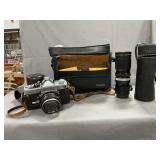 Vintage Minolta 35mm Camera, ZoomLens, Carry Case