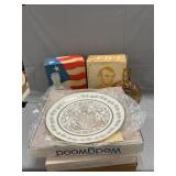 Wheaton Bottles, Wedgwood, Avon & Hershey Plates