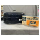 Enamel Roaster, GE Electric Iron