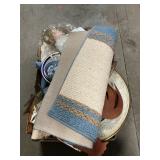 Box Lot With Home Decor, Doll, Blanket