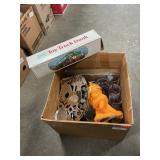 Box Lot Of Coca-Cola Glasses, Hess Truck Bank