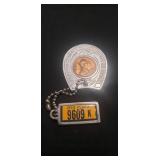 "Lucky Penny Keychain w/ Miniature PA. License
